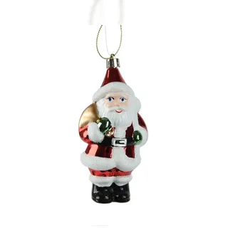 Christmas Decorations Christbaumschmuck Weihnachtsmann Kunststoff 13cm Figur Bruchfest Weihnachtsbaum Anhänger Weihnachten Weihnachtsbaumschmuck Santa Claus Nikolaus Rot