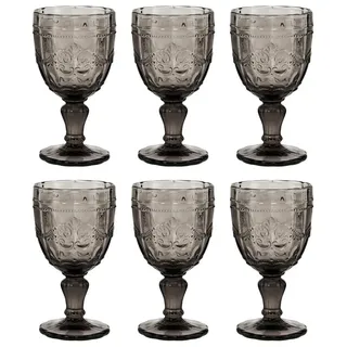 Butlers Weinglas VICTORIAN 6er-Set in Grau | Gr.: onesize