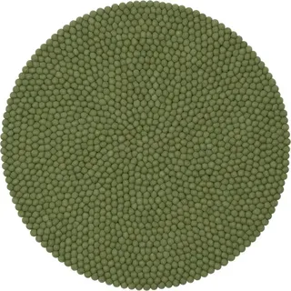myfelt Wollteppich Kaspar Filzkugelteppich rund, 100% reine Schurwolle, in verschiedenen Größen erhältlich Ø 180 cm