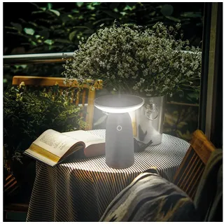 esotec Solarleuchte Aluminium, Glas, Kunststoff H=23 cm inkl. Akku, USB-C schwarz