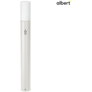 Albert Pollerleuchte Typ Nr. 3078, E27, mit Bewegungsmelder und Sensor, weiß ALB-683078