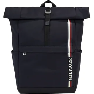 Tommy Hilfiger Laptop Rucksack TH Monotype Rolltop 16" space blue