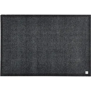Barbara Becker Fussmatte innen waschbar, moderne Fußmatte für Eingang Tür Terrasse, einfarbige Türmatte , Farbe:Dark Secret, Größe:50 x 70 cm