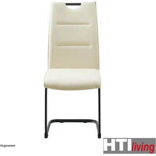Hti-Living Schwingstuhl DannyP PU weiß