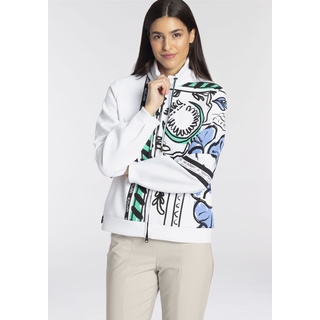 Sweatshirt SPORTALM KITZBÜHEL Gr. 38, weiß (weiß gemustert) Damen Sweatshirts -jacken