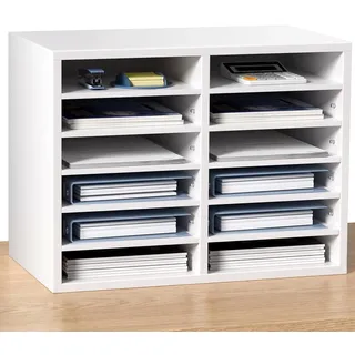 Vevor Briefablage Schreibtisch Organizer 520 x 305 x 410 mm, 2,3–5,6 cm Einstellbar A4 Stapelbar, Papierablage, Aufbewahrung Schreibtisch