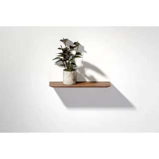 Wandregal Nussbaum 02 S 50 × 15 × 2 cm