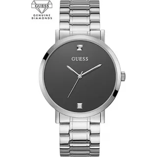 GUESS Supernova W1315G1 Herrenuhr - Silber/Schwarz