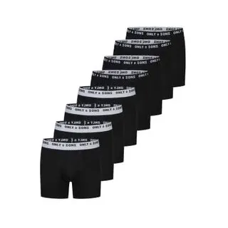 Only&Sons ONSSCOTT Schwarz XXL 8er Pack