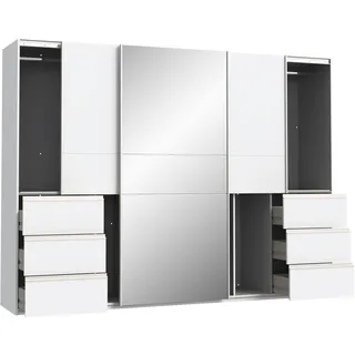 Forte Schwebetürenschrank 269 x 200 x 61 cm weiß
