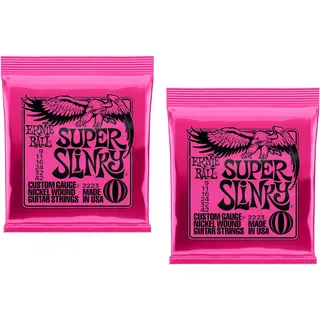 Ernie Ball Super Slinky P02223^2 Saiten für E-Gitarre, Nickelumwicklung, Lot/2