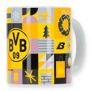Borussia Dortmund BVB Weihnachtstasse Tasse (multi, one size)