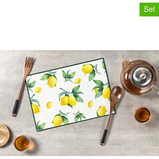 Mint Rugs 2er-Set: Tischsets "Citrus" in Gelb - (L)45 x (B)30 cm