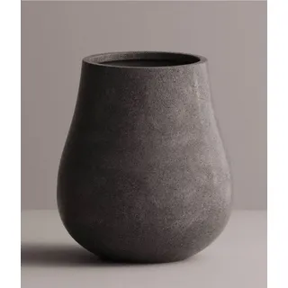 Casa Padrino Luxus XXL Garten Deko Beton Blumentopf Anthrazit Ø 88 x H. 100 cm