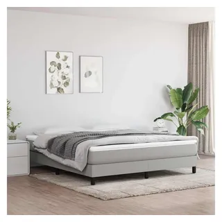 vidaXL Boxspringbett 180 x 200 cm Hellgrau