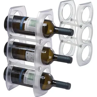 MacMa Weinregal 3 Flaschen Kunststoff