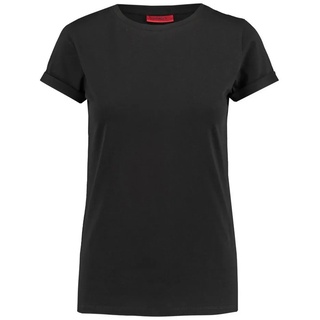 HUGO T-Shirt Damen T-Shirt THE PLAIN TEE Kurzarm (1-tlg) schwarz M