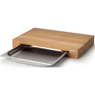 Schneidebrett »Eiche«, mit Schublade, 23601517-0 holzfarben B/H/L: 32,5 cm x 7 cm x 48 cm