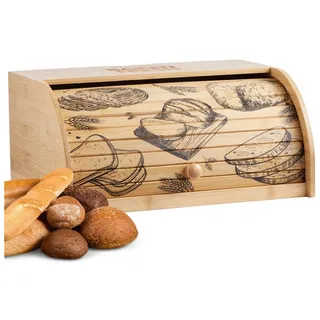 Ecosa EO-5040 Brotbox mit Rolldeckel aus Bambus