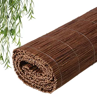 Weidenmatte 90 x 300 cm Sichtschutz Windschutz für Balkon, Terrasse und Garten