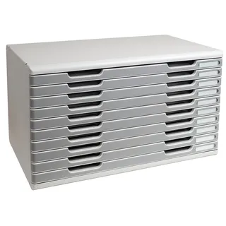 Exacompta Schubladenbox Modulo A3 57,6 x 35 x 34 cm 10-tlg. grau