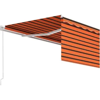 vidaXL Markise 4 x 3 m orange und braun