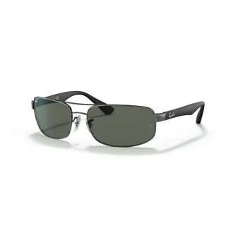 Ray-Ban RB3445 004 61-17 polished gunmetal/green