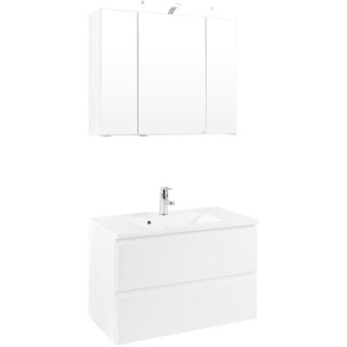 Held Badezimmer, Weiß, 2 Schubladen, 80 cm, Badezimmer, Badmöbel-Sets