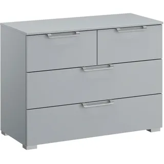 Novel Kommode, Hellgrau, Kunststoff, 4 Schublade(n) Schubladen, 80x61x42 cm, Blauer Engel, Goldenes M, BQ - Bündnis für Qualität, Made in Germany, Typenauswahl, Beimöbel erhältlich, stehend, in verschiedenen Größen Holzdekoren erhältlich, Wohnzimmer, Kommoden & Sideboards, Kommoden
