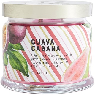 Guava Cabana Partylite Kerzenglas mit 3 Dochten