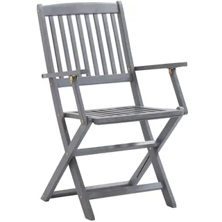 vidaXL Klappbare Gartenstühle 57 x 57 x 91 cm braun 4 St.