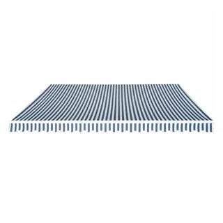 vidaXL Gelenkarmmarkise 500 cm blau/weiß