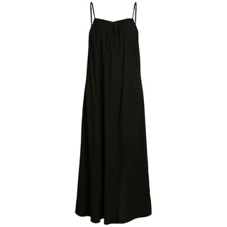 Vila Shirtkleid Maxi Kleid Spaghetti Träger Dress mit Rückenausschnitt VIANIKA (lang) 5737 in Schwarz schwarz 38