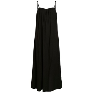 Vila Shirtkleid Maxi Kleid Spaghetti Träger Dress mit Rückenausschnitt VIANIKA (lang) 5737 in Schwarz schwarz 38