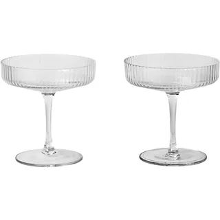 Ferm Living Ripple Champagnerglas 0,3 l 2 St.
