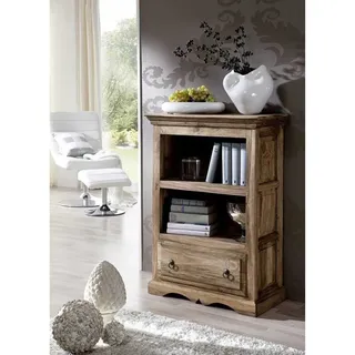 Mexikostil Regal Holz natur hell Landhausstil Sideboard Sheesham Echtholz massiv