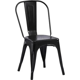 Loreno® Esszimmerstuhl Lara, im Industrial-Design, stapelbarer Bistrostuhl, mit hoher Rückenlehne