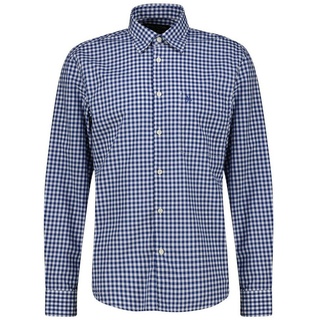 Marc O'Polo Langarmhemd Herren Hemd Regular Fit (1-tlg) blau Mengelhorn