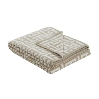 IBENA Cambridge Kuscheldecke 150 x 200 cm Beige