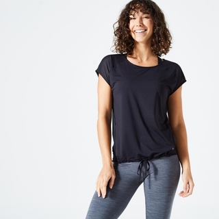 T-Shirt Damen - 120 schwarz, schwarz, 36