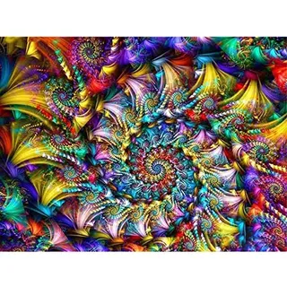 Trayosin 5D Diamond Painting Mandala Diamant Painting Bilder DIY Diamant Malerei Diamant Stickerei Leinwand Malerei Blume Bilder Vollbohrer für Erwachsene, Wand Dekor (D,30x40cm)