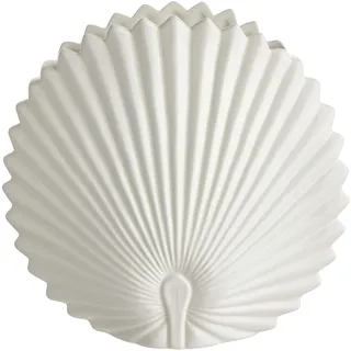 BUTLERS Vase schmal Palmblatt Form aus Steinzeug in Beige -Leaf- Moderne Dekoration für Wohnzimmer und Tischdeko | Blumenvase für Tulpen, Rosen, Pampasgras oder Trockenblumen