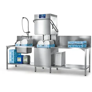 Hobart Haubenspülmaschine PROFI AMXS-10B mit Wasserenthärtung