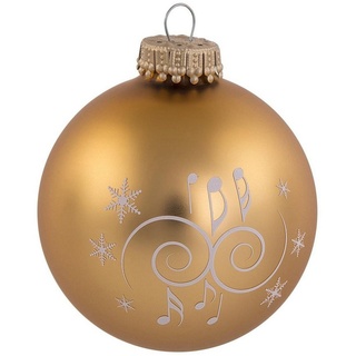 mugesh Weihnachtsbaumkugel Weihnachtskugel Ornamente gold, für Musiker goldfarben