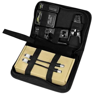 Logilink WZ0070 - Netzwerk-Werkzeug-Set, 4-teilig speziell für CAT.6A & CAT.7 Kabel