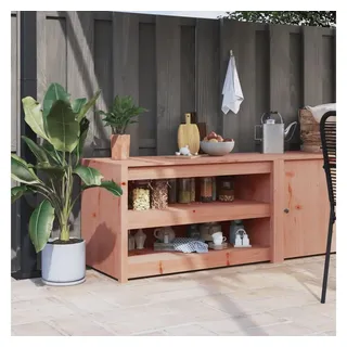 vidaXL Outdoor-Küchenschrank 106 x 55 x 64 cm Massivholz BRAUN