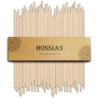 HOSSIAN 50PCS Reed Diffuser Stikcs-19CM Natural Diffuser Sticks Essential Oil Aroma Diffuser Sticks Refill Replacement for Aroma Fragrance(Primary Color)
