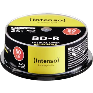 Intenso 5101124 Blu-ray BD-R 50 GB 25 St. Spindel