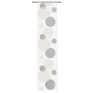 Home fashion Tira Schiebegardine Klettschiene 60 x 245 cm stein