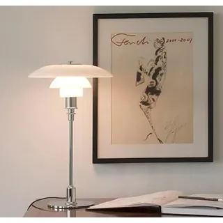 SXYSXYSXY Modern Nordische Tischlampe Glas Schlafzimmer Nachttischlampe Kreatives Design Tischleuchte Dekorativ Wohnzimmer Arbeitszimmer Hotel E27 28 * 47cm,Weiß